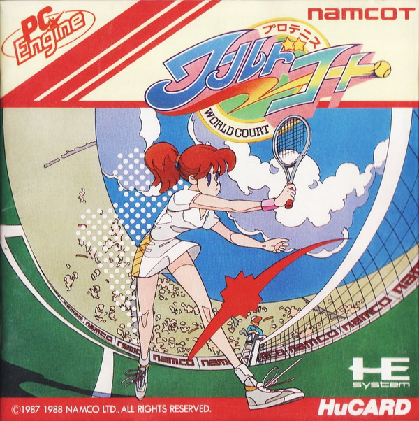 Pro Tennis World Court box art for PC Engine